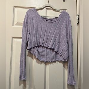 Lavender Longsleeve Croptop